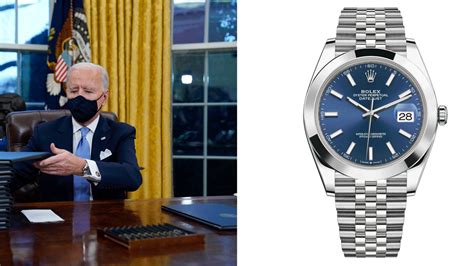 joe biden rolex datejust|Joe Biden, Watch Geek in Chief .